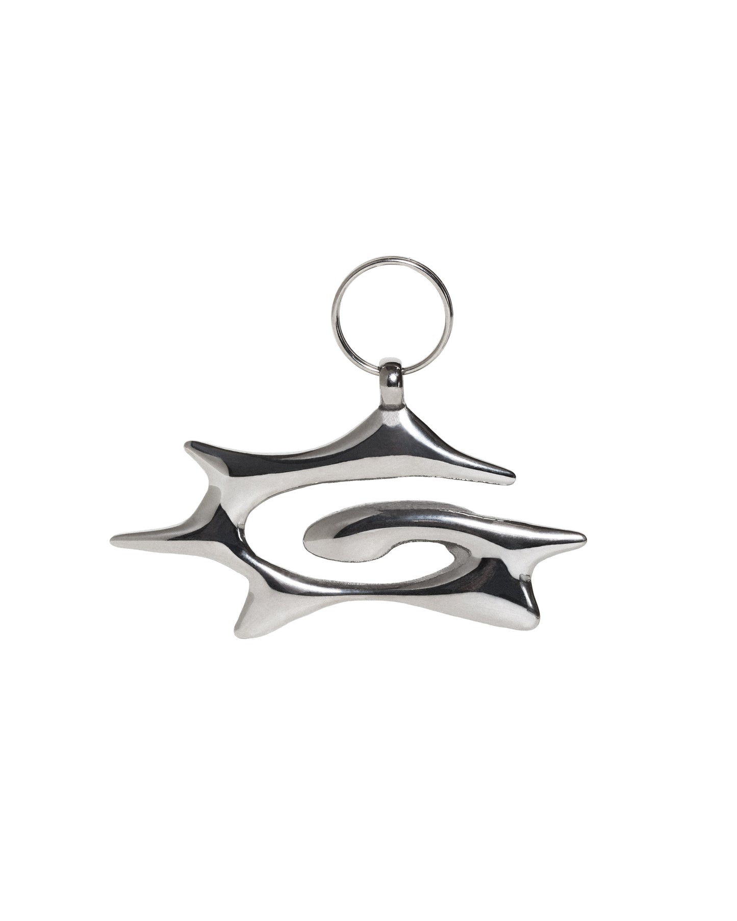 00 SPIKY SPIRAL Keychain/ dog tag