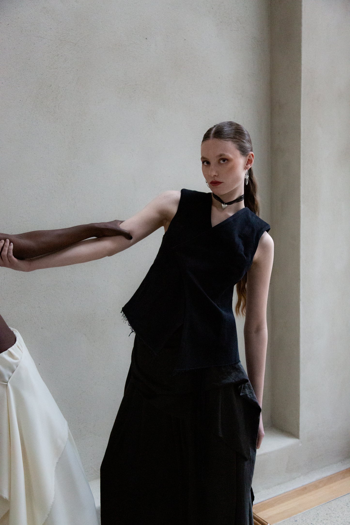 PUFFY LACE HEART Hoops