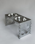 PIERCED COSMIC FLOWER Dog Bowl Stand