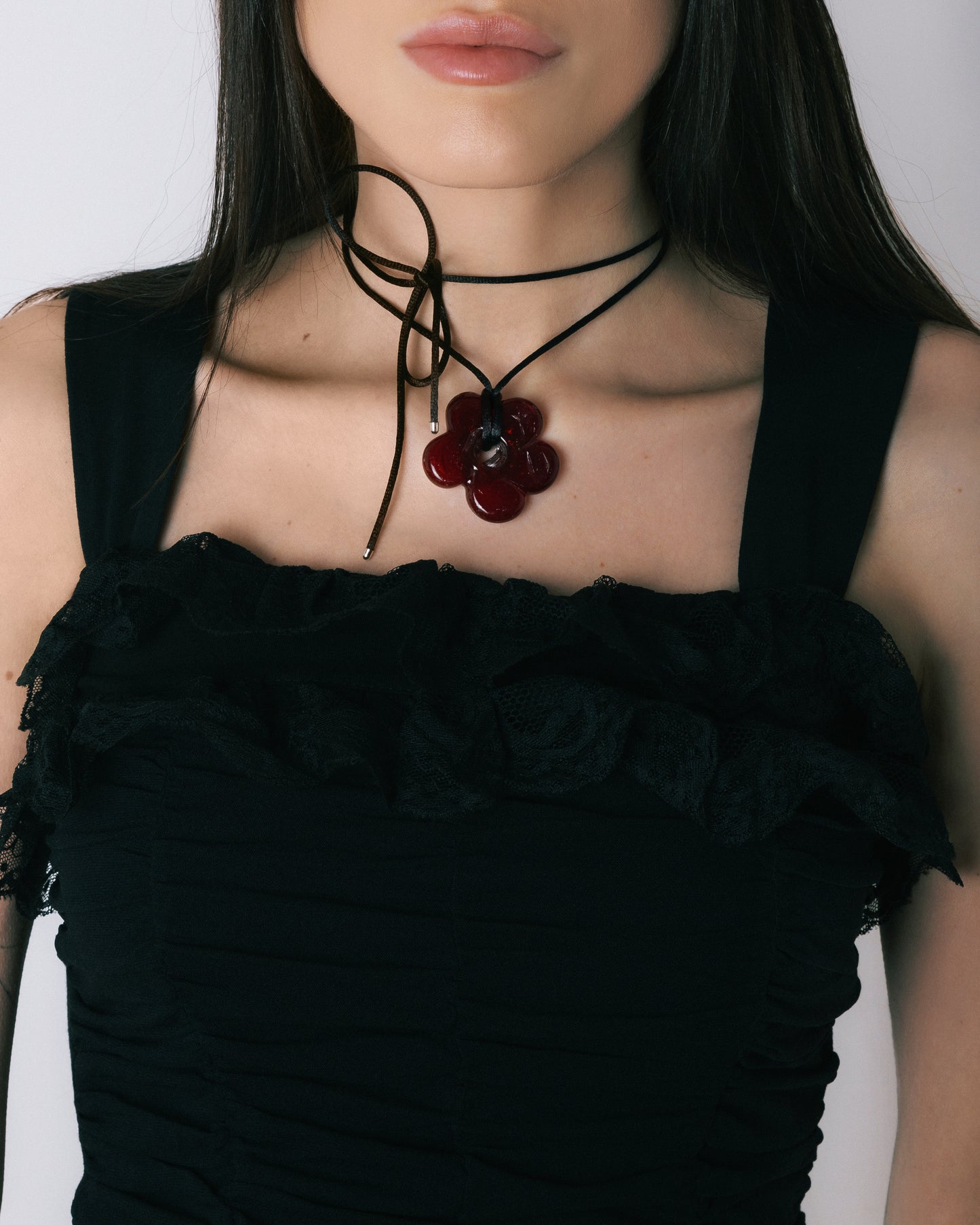 COSMIC LARGE GLASS FLOWER Necklace