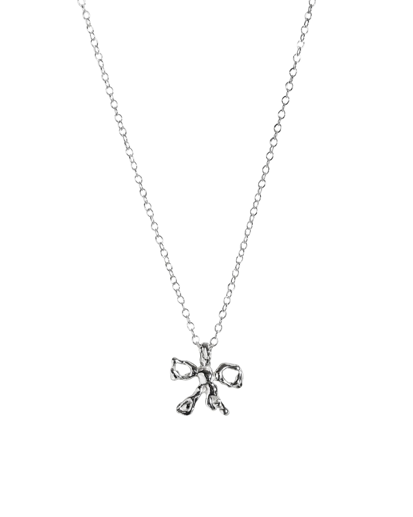 LIQUIFIED BOW Lace Necklace