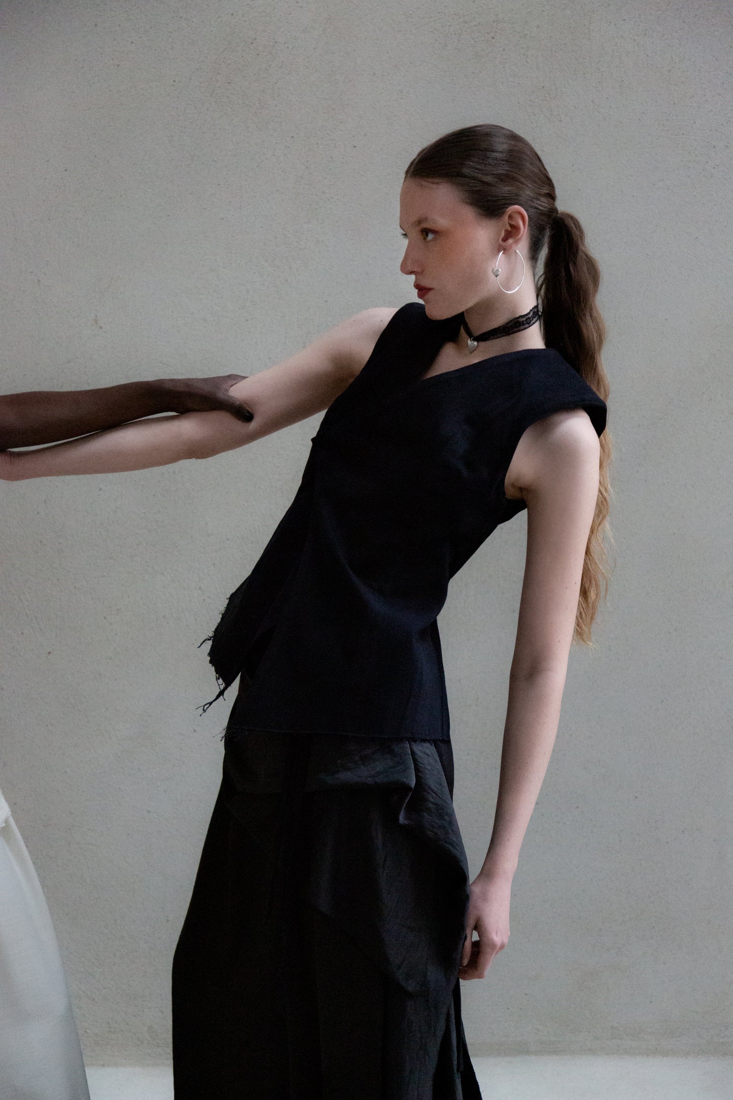 Puffy Lace Heart Necklace