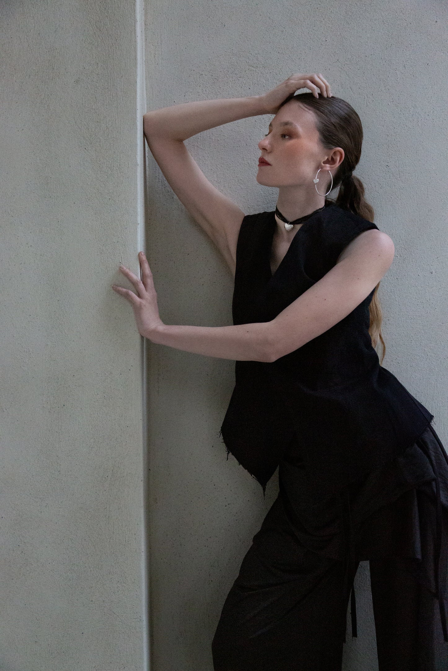 PUFFY LACE HEART Hoops