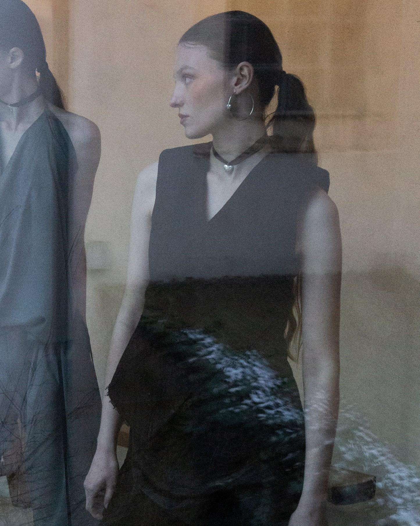 Puffy Lace Heart Necklace