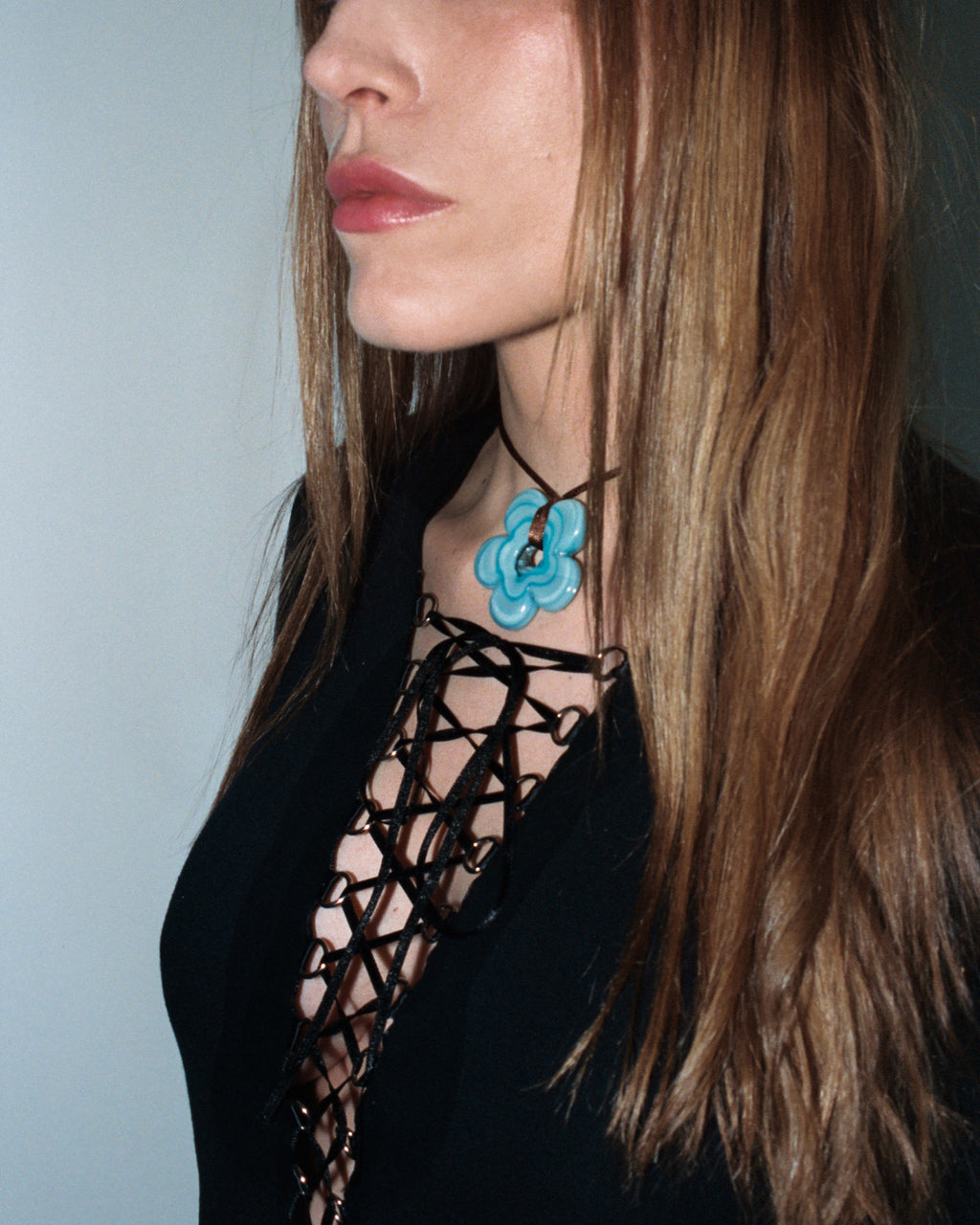 COSMIC LARGE GLASS FLOWER Necklace