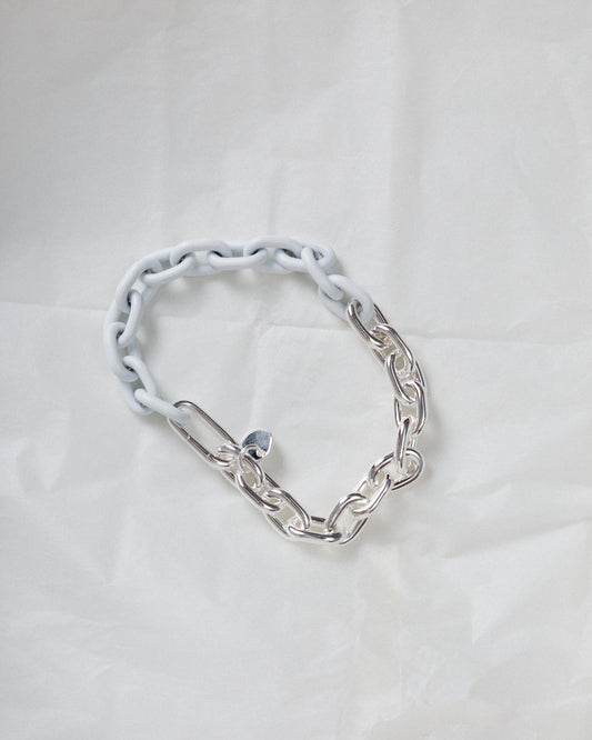 MOITIÉ-MOITIÉ - White Dipped Chain Bracelet