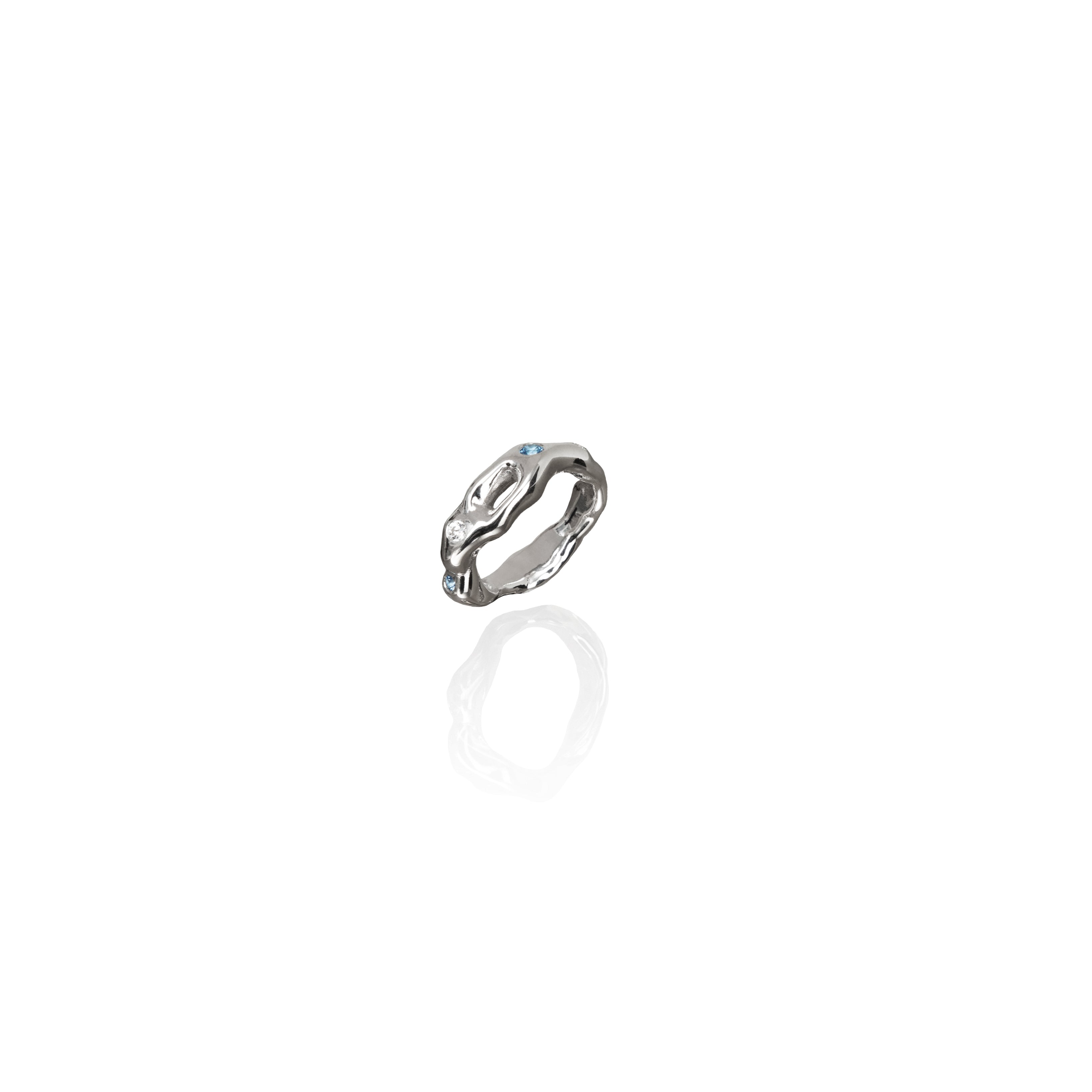 LAVA N°02 Ring with gemstones – LAÔMA ATELIER
